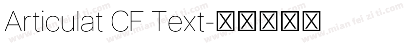Articulat CF Text字体转换